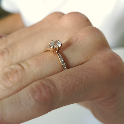 Malva, 18K Rödguld