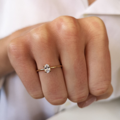 Höstaster, 18K rödguld