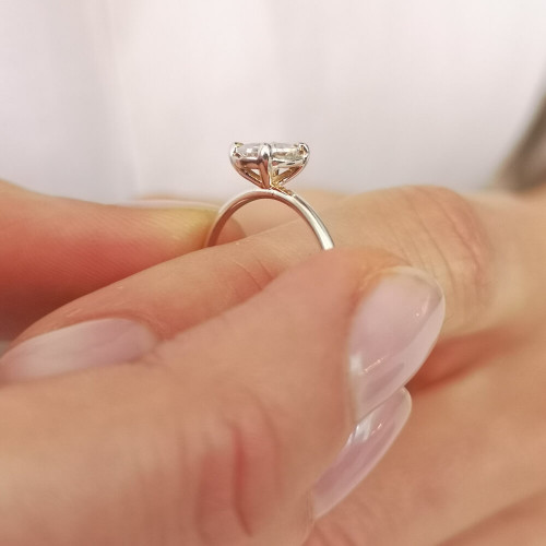 Höstaster, 18K Vitguld