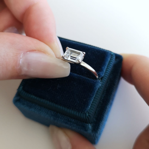 Amarant, 18K Vitguld