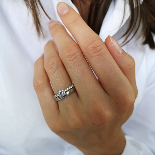 Veronika, 18K Vitguld