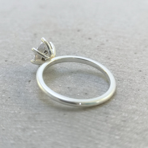 Blåklint, 18K Vitguld