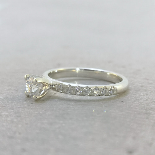 Sidenört, 18K Vitguld