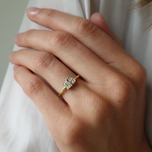 Strandglim, 18k vitguld