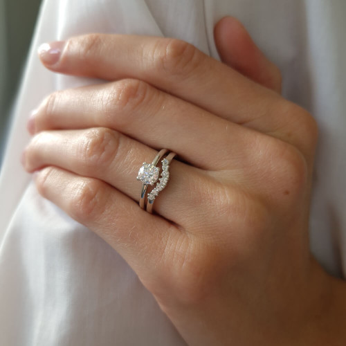 Eternell, 18K Vitguld