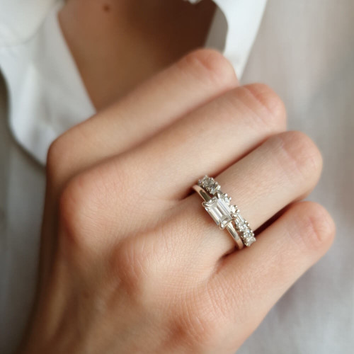 Amarant, 18K Vitguld