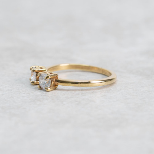 Fjällviol, 18k rödguld