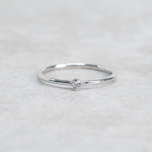 Vitsippa, 18ct white gold