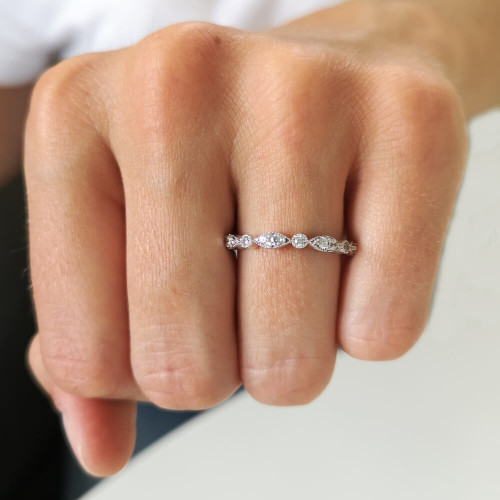 Myrten, 18K Vitguld