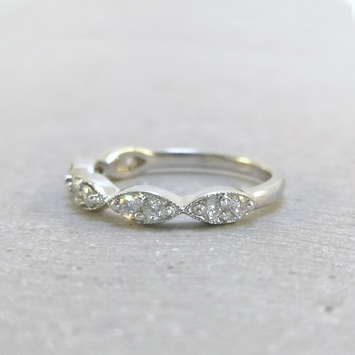 Fläder, 18K Vitguld