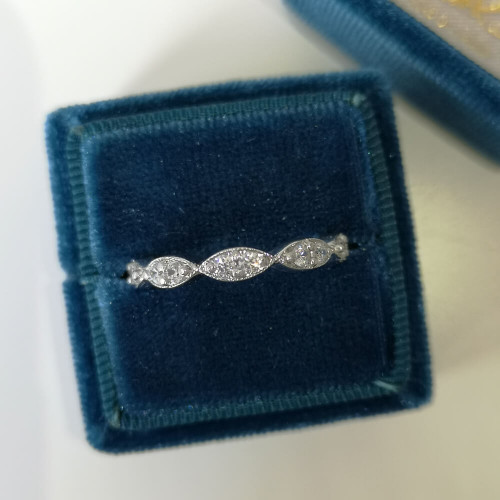 Fläder, 18K Vitguld