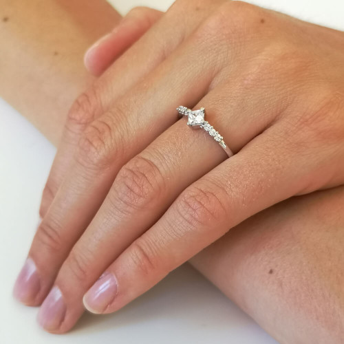 Svalört, 18K Vitguld